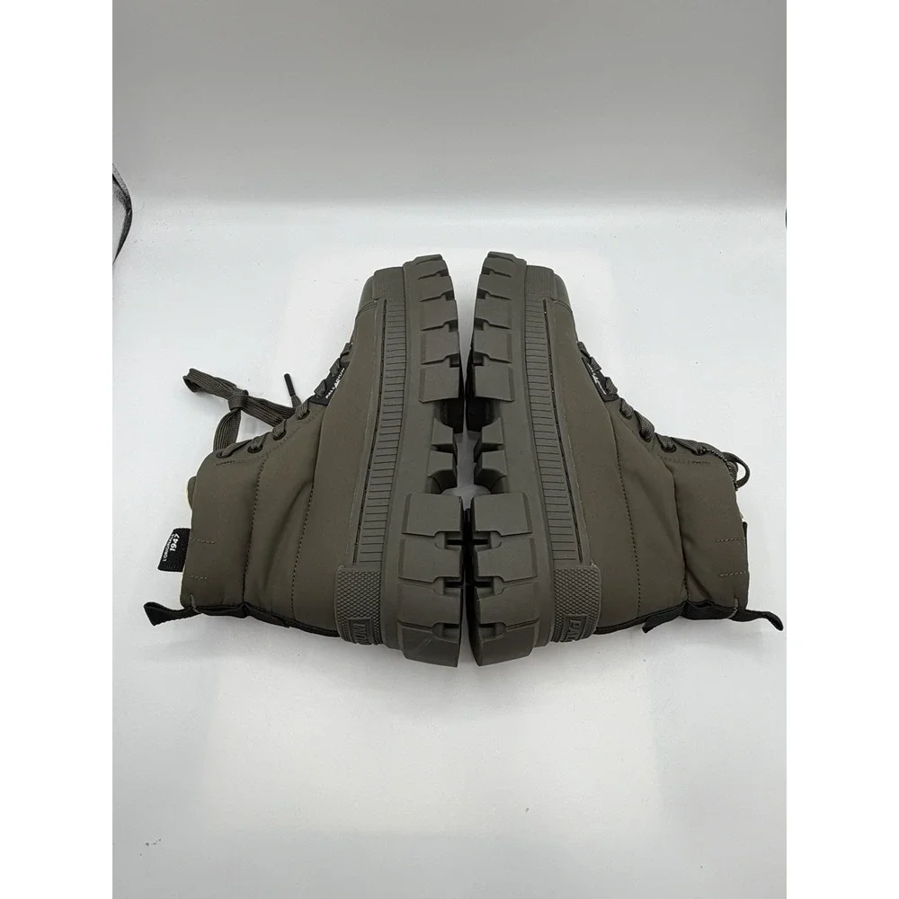 Palladium Revolt Overcush Olive Night Green Boots,Women's 8, EU39.5,Quilted,NWOB
